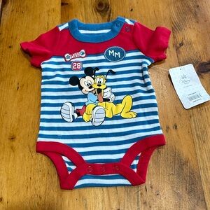 DisneyBaby Bodysuit size 0-3M Mickey and Pluto